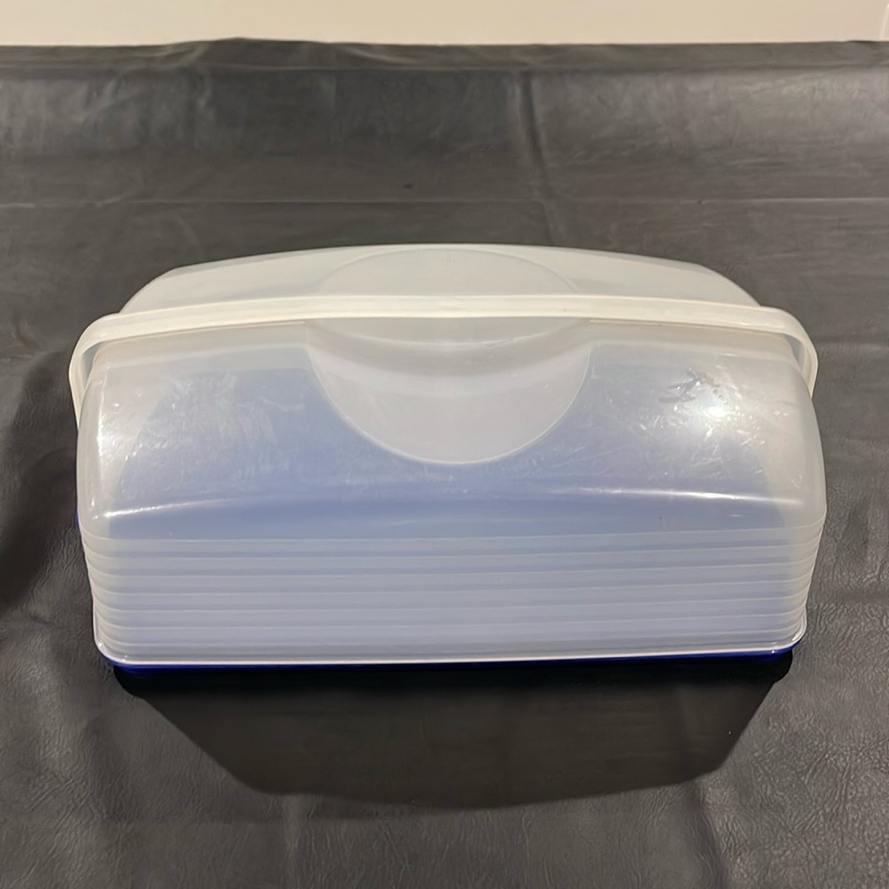 Tupperware rectangle cake taker
